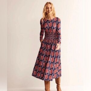 Boden Thea Paisley Midi Dress - 10P